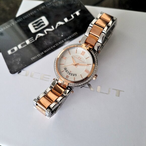 Oceanaut Women's 2-Tone Rose Gold With Swarovski Crystals Watch - Picture 4 of 7